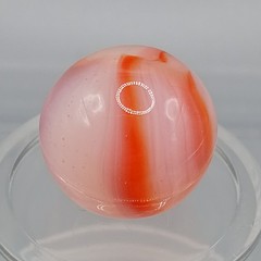 .61″ Peltier NLR Wispy Orange Rainbo Marble- #Q163