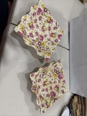 VINTAGE James Kent Longton Britain Rapture Chintz Roses 5” Set Of 2 Ring Dish