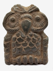300 BC Athena Owl Ancient Greek Roman Statue Pure Stone Large Carved Artifact
