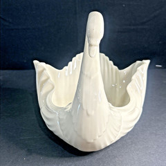 Vtg Medium Lenox Swan Centerpiece 9” Candy Trinket Centerpiece Dish