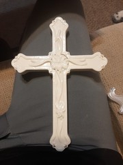 Lenox Classic Lily Cross With Gold Trim * 8.75″ X 6.5″
