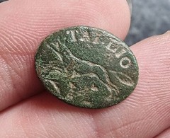 Rare Tallio Cufflink Fox Hunting Georgian Detecting Find Antique 1700s 18thc
