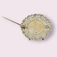 Norwegian Silvsmilla Silver 830 Antique Brooch 35mm Unused