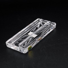 Waterford Crystal Lyndon Pen Tray Cut Glass Desk Accessory Ireland sticker & Box