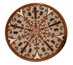 Original Signed BONIS Pottery Greece Wall Art Plate Terracotta Hand Made (2016)