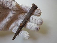 very rare ancient Roman iron nail for crucifixion 1-2 century AD.
