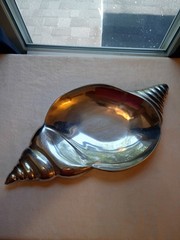 VTG 1990s Paradigm Exclusive Cast Aluminum Horn Shell Catch All Decorative Dish
