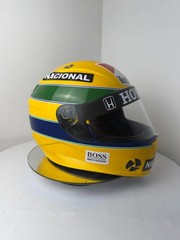 1988 Tribute Custom Painted Helmet – Iconic Yellow Design – Full Size