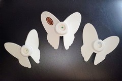 NEW 3 Lasting Products HOME INTERIORS Hand Painted BUTTERFLIES Ceramic FLORAL