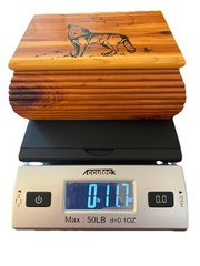 Wooden Keepsake Box – Wolf Design – From Fort William Henry, Lake George, NY