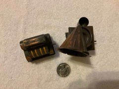 Miniature Durham Industries Cash Register and A Unbranded Victrola Lot of TWO