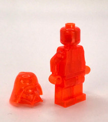 Darth Vader Official Lego Star Wars Prototype Neon Orange Retied Color Limited
