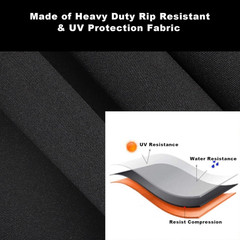 Winch Cover,Heavy Duty Uv-Resistant Waterproof Winch Protective Cover with Draws