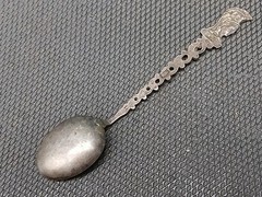 UNTESTED Souvenir Spoon Greece Athens Greek Athena Athina 800 825 Silver AS IS