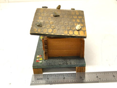 Vintage Wooden Swiss Lador Edelweiss 2866 Chalet Music Box