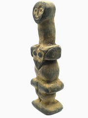 Neolithic Stone Idol Worshiper Figure Ancient Fertility Sculpture Artifact