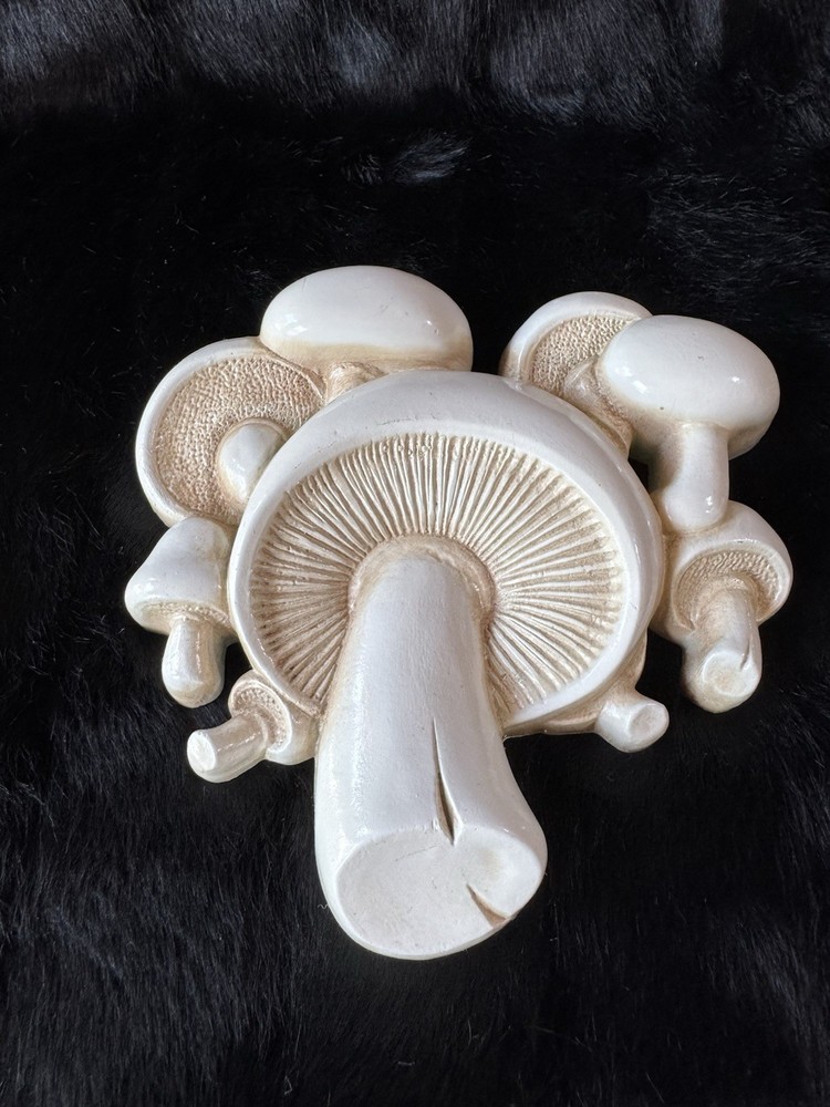 Vintage 80’s Trippy Mushrooms Psychedelic Wall Hanging Made In USA
