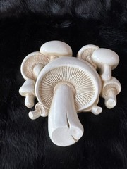 Vintage 80’s Trippy Mushrooms Psychedelic Wall Hanging Made In USA