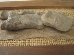 Authentic Pre- Columbian Artifact Mazatlan Mexico 7″ Figurine Mounted and Framed