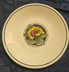 Sunflower Farmhouse Decor x2 Certified International Susan Winget Large Bowls