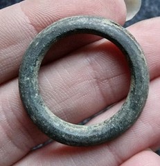 Celtic Ring Proto Money Ancient Currency Bronze 28mm Antique Detecting Find (11)