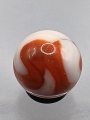 .65″ Vintage Marble-Oxblood Swirls- Alley Akro- #CE-63