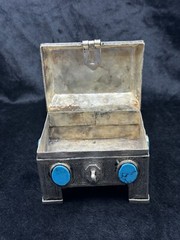 Islamic Antique Silver Plated Khorasan Box With Turquoise Stone Beautiful Art