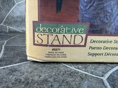Alco Resin Elephant Decorative Stand Original 3D Design New in Box -12 Inch Tall