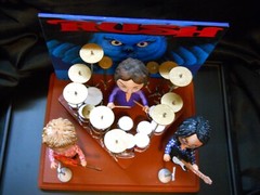 Rush Music Band by John Lamouranne The Egg Man Sculpture 2014 behind Glass RARE