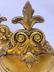 Pair Neoclassical Gold Gilt Wall Shelf Shelves Brackets Possible 1940s Italy Vgt