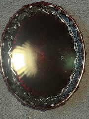 Avon 1876 Cape Cod Ruby Red Collection Large 13.5″ Oval Serving Platter New