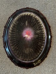 Avon 1876 Cape Cod Ruby Red Collection Large 13.5″ Oval Serving Platter New