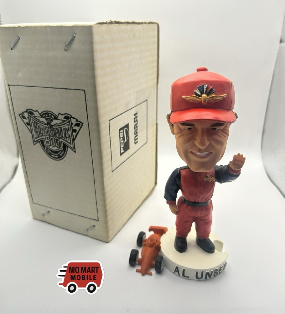 Al Unser Pepsi Bobblehead Indy 500 Champ Figurine Indianapolis Marsh with Box