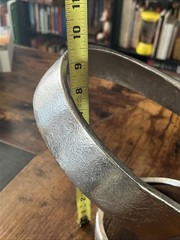 Metal Abstract Ribbon Sculpture Metal Art Modernist Mid Century Mcm