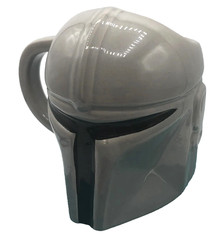Star Wars 😊 The Mandalorian Mando the Bounty Hunter Helmet Ceramic Mug