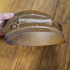 Sexton Decorative Metal Wall Hanging Bucket Americana Brown Gold