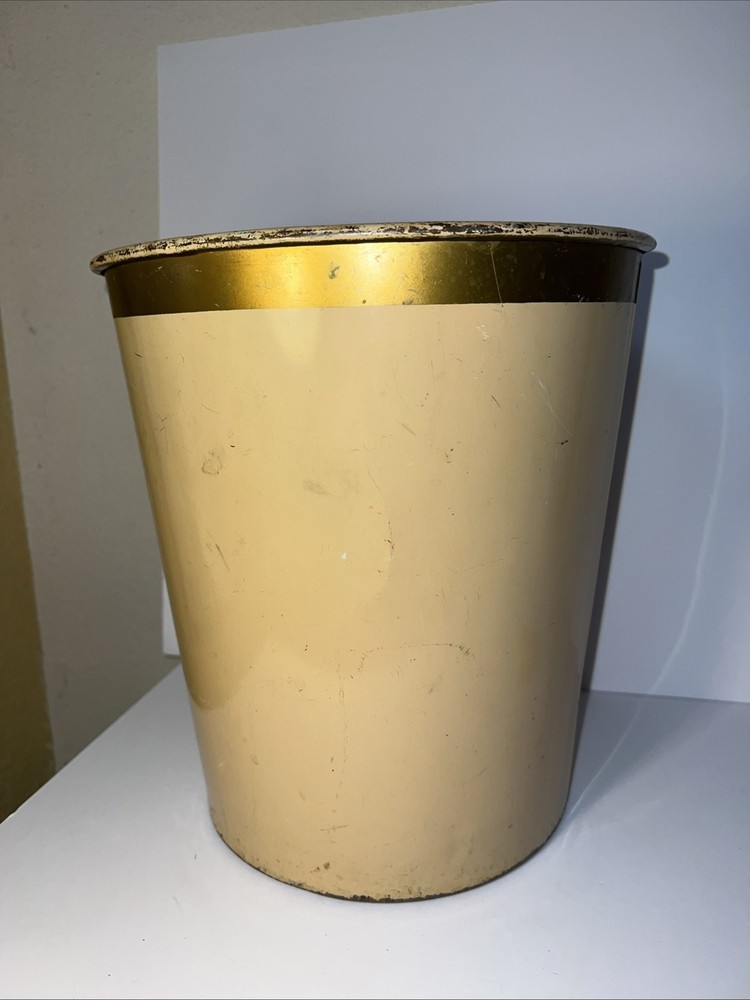 Erie Art Metal Co. Dan-Dee No. 13 Waste Basket Trash can Garbage Heavy Mcm Mid