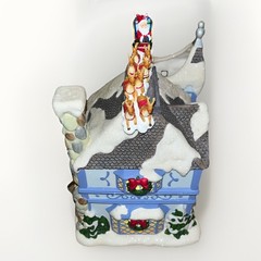 Vintage PartyLite The Night Before Christmas – Musical Tea Light House 🎄