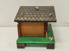 Vintage Wooden Swiss Musical Movement Landler 045 Chalet Music Box