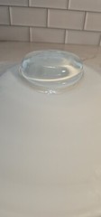 Murano Glass bowl Bright Orange 🍊 White 13 1/2 Inches Wide