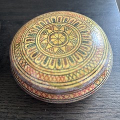 Greece 800 BC Reproduction Geometric Clay Pottery Trinket Dish & Plate Handmade
