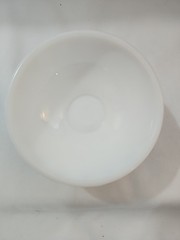 Antique Victory Glass Inc Milk Glass Covered Dish Lace and Dewdrops Pattern EC