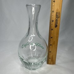 Cafe De Flore Paris Glass Water Wine Carafe Authentic Souvenir France Cafe