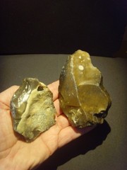Lower Paleolithic – Two very Fine Acheulean scrapers. c.450,000 BP.