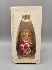 Vintage Matryoshka 5 Russian Nesting Dolls Made Un USSR
