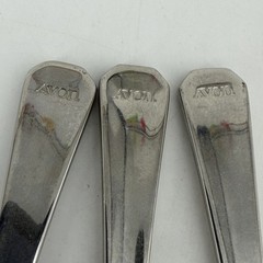 Avon 1982 Vintage Fruit Jelly Jam Spoons Stainless Steel and Enamel Set of 3