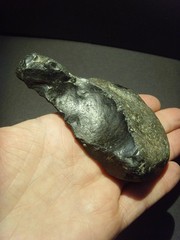 Lower Paleolithic – Fine Acheulean nosed scraper/ chopper. c.450,000 BP.