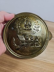 Lot Of 3 Vintage Decorative Brass Plates All Made In England