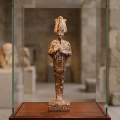 Handmade Copper Osiris Statue Ancient Egyptian Unique Pharaonic Stone Sculpture
