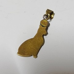 Handmade Brass Bastet Cat Pendant – Ancient Egyptian Jewelry